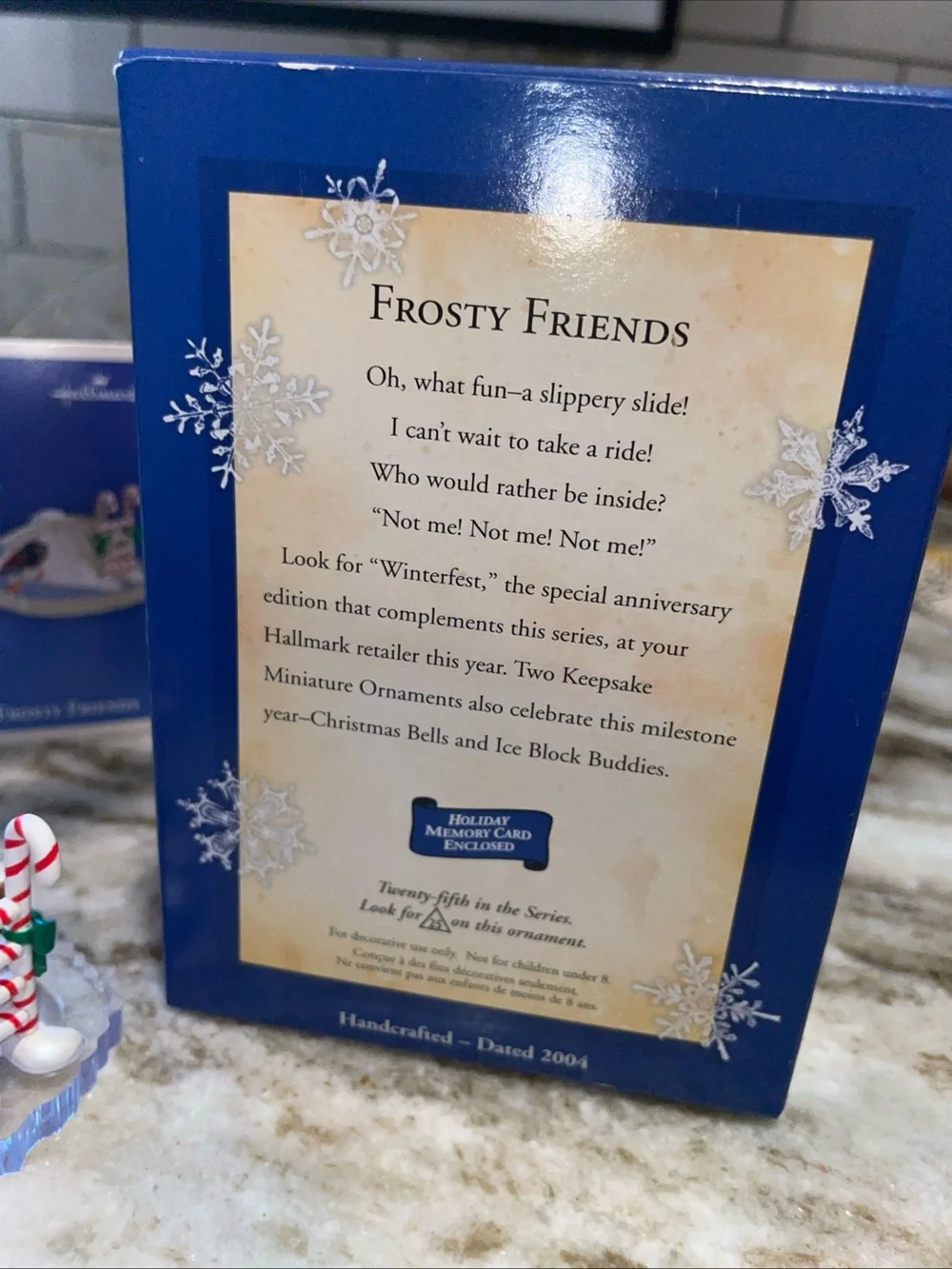 Frosty Friends 2004 #25 Eskimo Penguin Seal Hallmark Ornament - New In Box